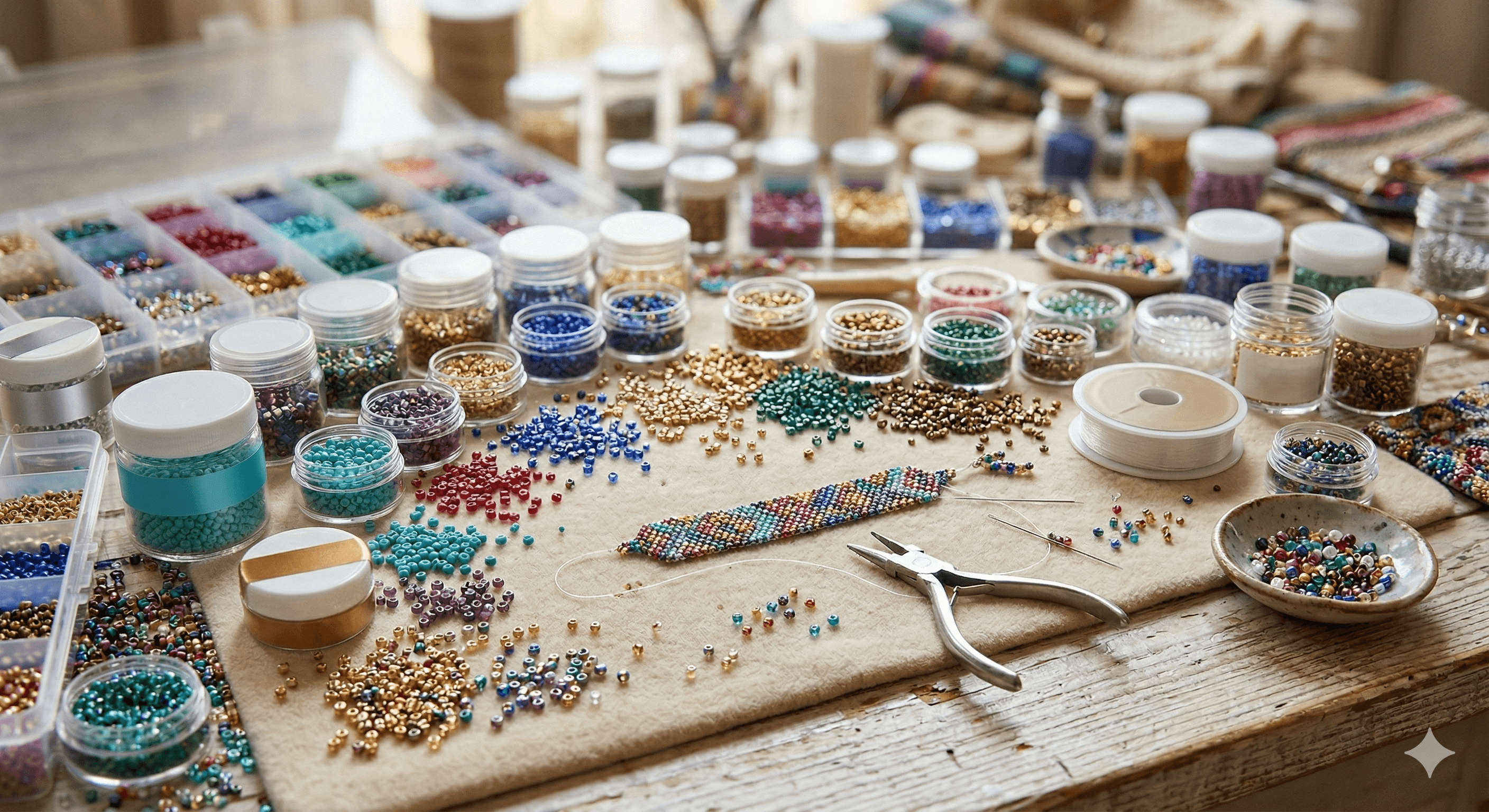 Bead studio workspace