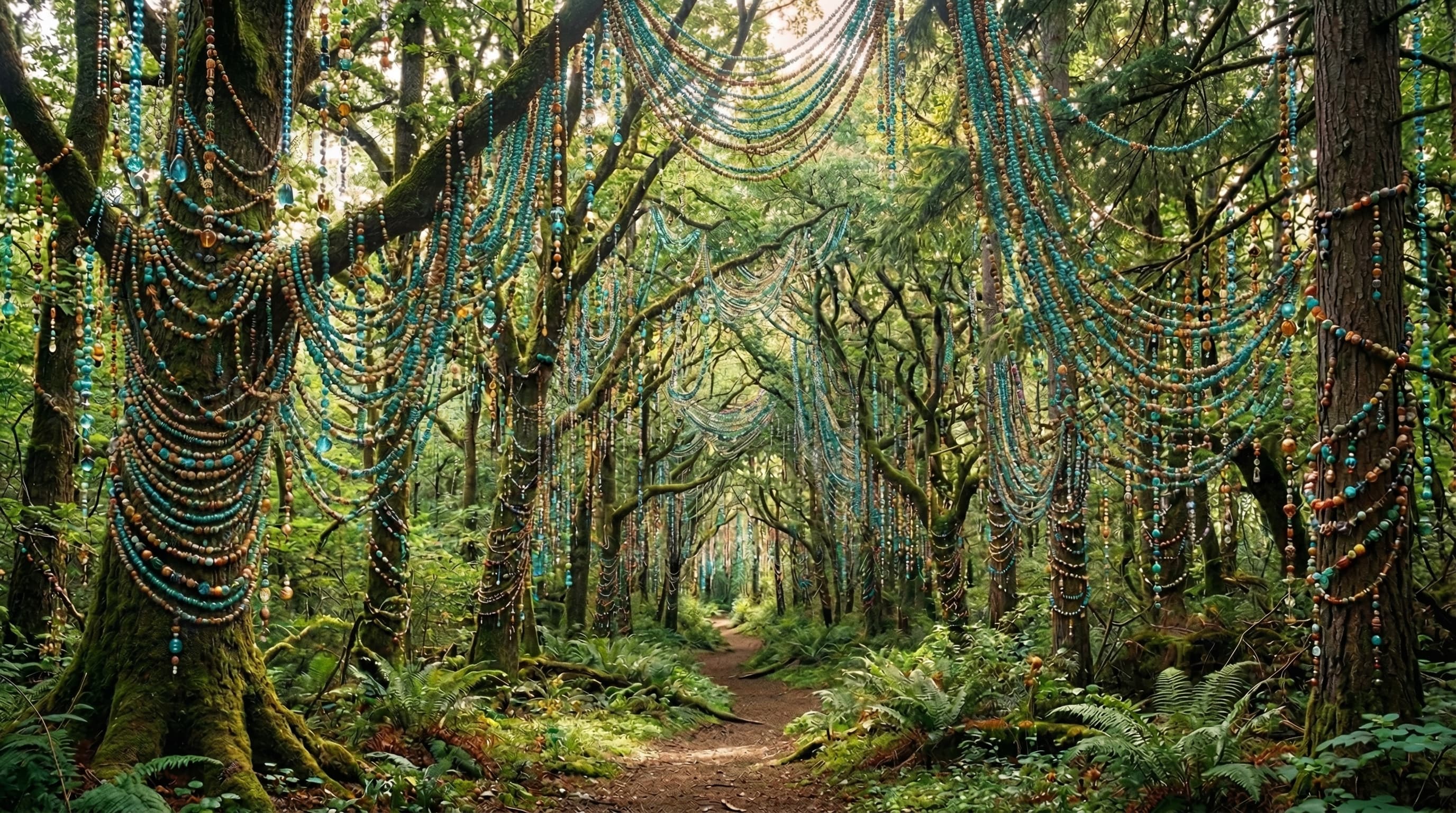 Bead forest scene from the original Yeni Nesil visual set