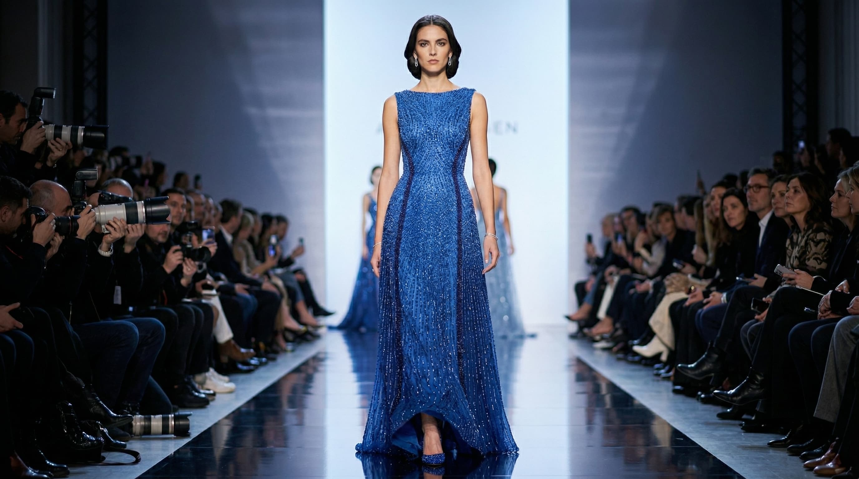 Blue runway look for Blue Studio collection